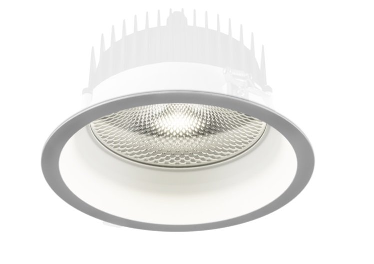 Levně HAL 57-001L-10GHE/840, W Vestavné svítidlo TURE LED-MODUL 1x22W IP54 bílé (nově 57-001L-10GHV/840, W + 00-00153E) - HALLA