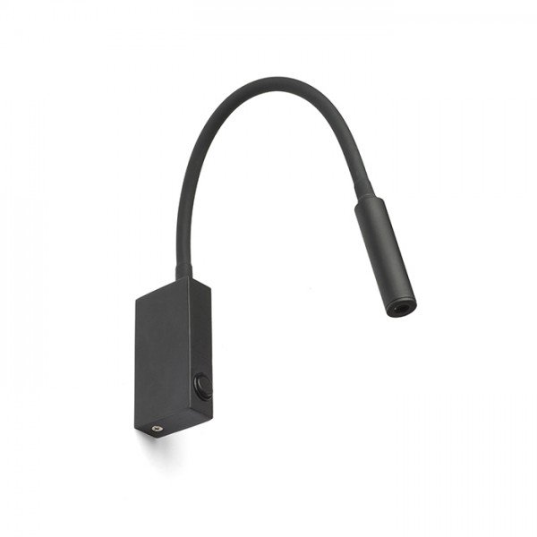 RED R12945 EKE nástěnná černá 230V LED 3W 60° 3000K - RED - DESIGN RENDL