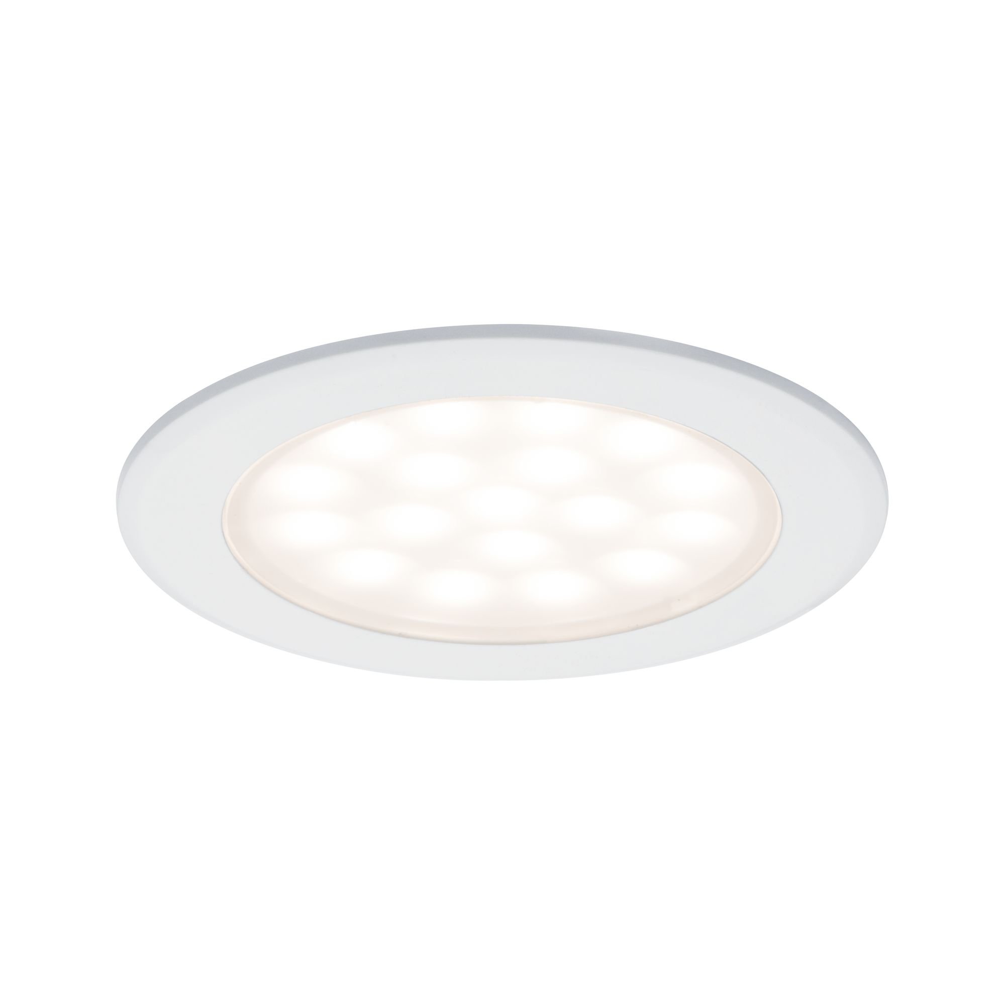 P 99921 LED nábytkové vestavné svítidlo kruhové 2ks sada 2x2,5W bílá mat - PAULMANN