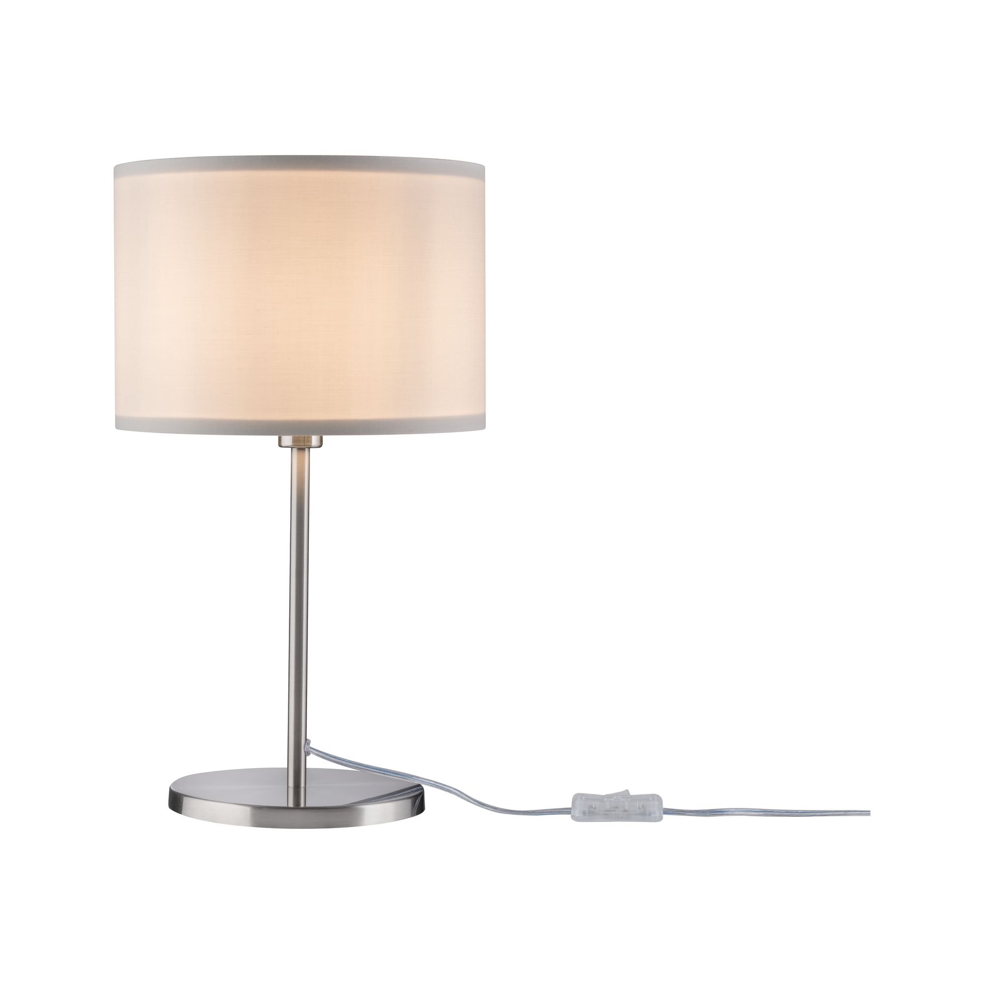 P 70923 Tessa stolní lampa Creme/kov kartáčovaný bez zdroje světla, max. 40W E14 - PAULMANN