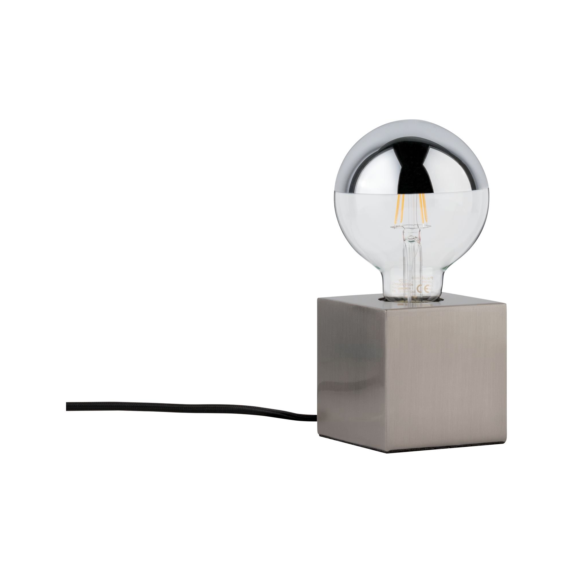 P 79730 Stolní lampa Kura 1-ramenné kov kartáčovaný - PAULMANN