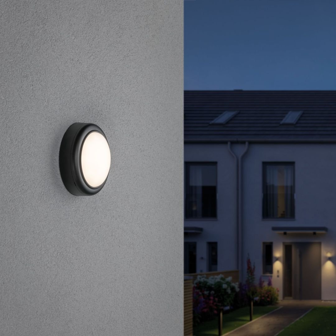 P 94119 Outdoor nástěnné svítidlo IP44 8W 230V antracit teplá bílá - PAULMANN (obrázek 2)