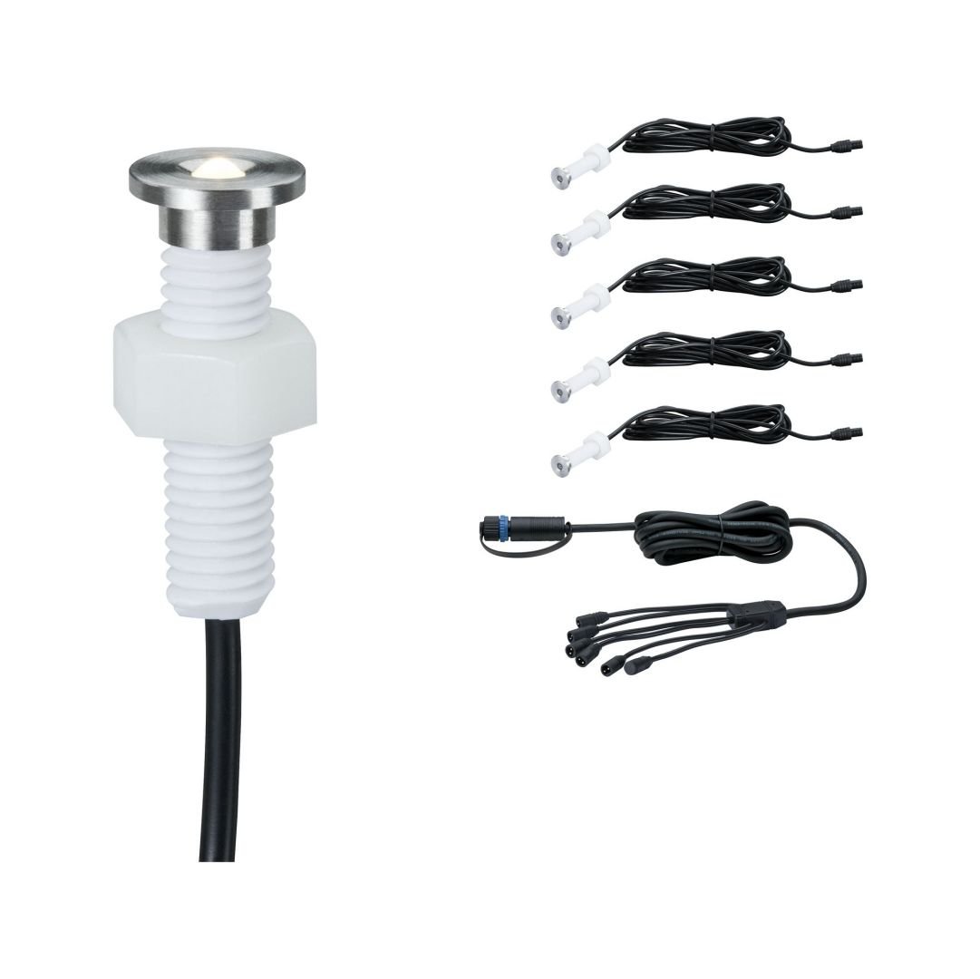 P 93694 Plug&Shine sada vestavné svítidlo MicroPen II IP67 3000K 5x0,22W - PAULMANN