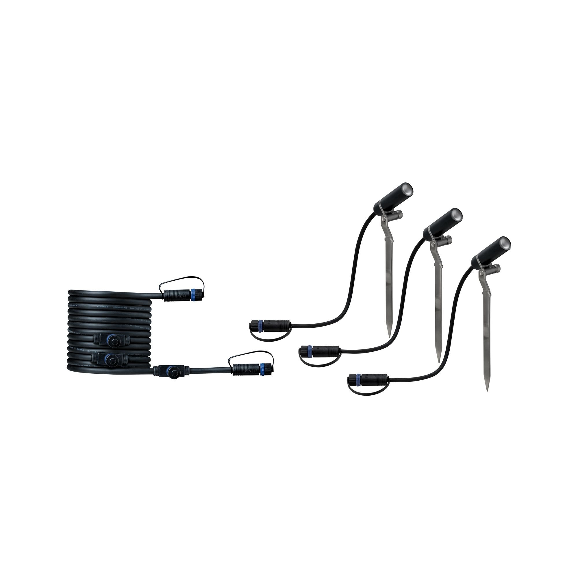 P 94156 Plug&Shine sada zápich Plantini IP65 3000K 3x2,5W 24V antracit - PAULMANN (obrázek 4)
