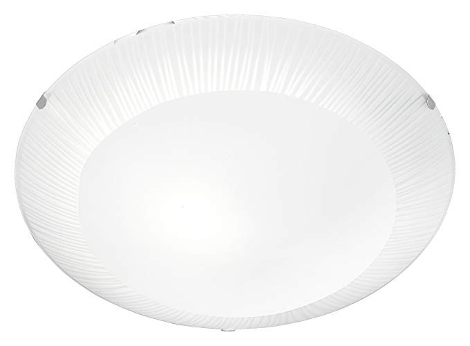 TR 603100100 Stropní svítidlo BIANCA průměr 30cm 1x40W E27 matný nikl / bílé sklo - TRIO