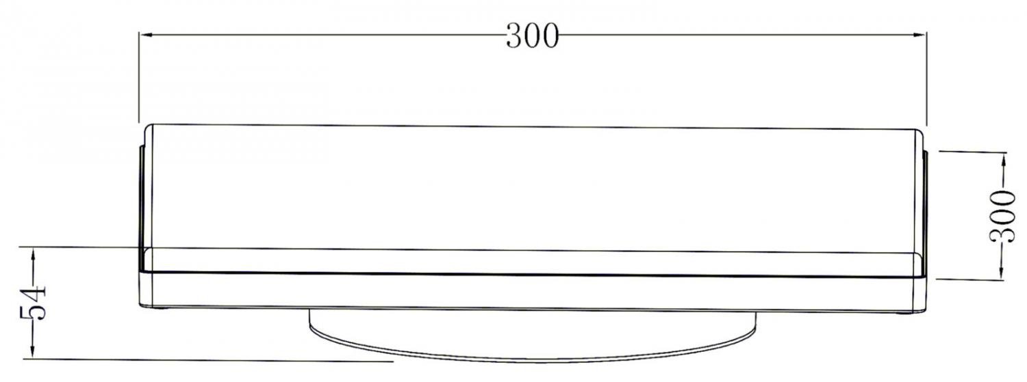 IMPR 348071 Deko-Light nástěnné a stropní svítidlo Mensae hranaté se senzorem 20W 3000K 1240lm 300mm tmavě šedá (obrázek 5)