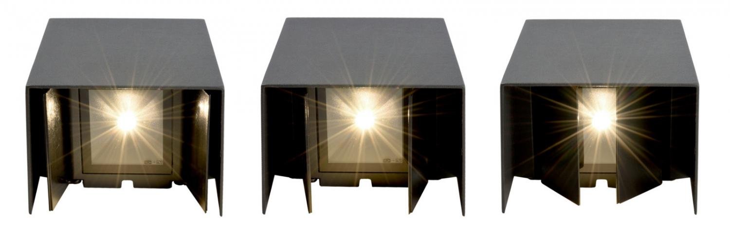 IMPR 731100 KapegoLED nástěnné přisazené svítidlo Arcturus II 230V 6W 3000 K 200 lm 140 mm tmavěšedá - DEKOLIGHT (obrázek 5)