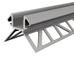 Obrázek pro produkt Reprofil dlaždicový profil roh vnější EV-02-12 stříbrná elox 2500 mm - DEKOLIGHT