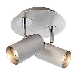Obrázek pro produkt Deko-Light stropní přisazené svítidlo Indi II 230V GU10 2x max. 50W stříbrná - DEKOLIGHT