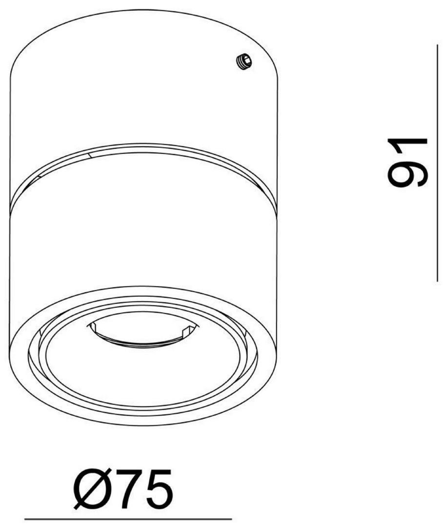 IMPR 348122 Deko-Light stropní přisazené svítidlo Uni II Mini 230V 8W 3000 K 600 lm 91 mm bílá (obrázek 10)