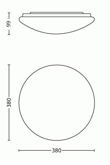 PH 31802/31/EO LED Stropní svítidlo Philips Suede 31802/31/EO bílé 2700K 38cm - PHILIPS (915005503701) (obrázek 6)