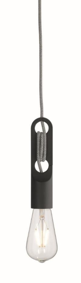 Levně PANIT SOS00102 Závěsné svítidlo BRIO černé E27 4W 400lm 2700K - PAN