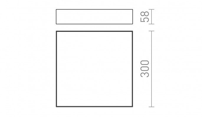 RED R12850 LARISA SQ 30 stropní bílá 230V LED 30W 3000K - RED - DESIGN RENDL (obrázek 5)