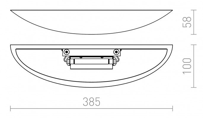 RED R12998 SID nástěnná sádrová 230V R7s 78mm 48W - RED - DESIGN RENDL (obrázek 5)