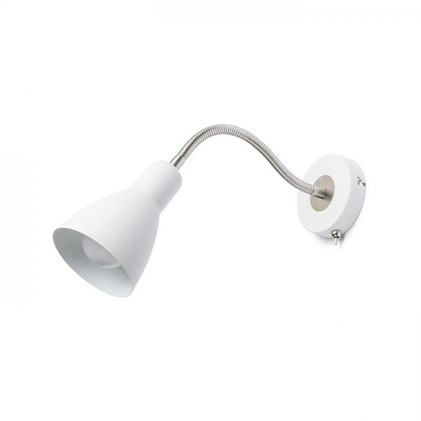 RED R12898 KAYA nástěnná bílá matný nikl 230V E27 28W - RED - DESIGN RENDL (obrázek 3)