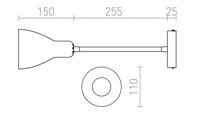 RED R12898 KAYA nástěnná bílá matný nikl 230V E27 28W - RED - DESIGN RENDL (obrázek 4)