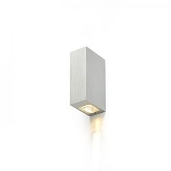 Obrázek pro produkt NICK II nástěnná česaný hliník 230V LED 2x3W IP54 3000K - RED - DESIGN RENDL