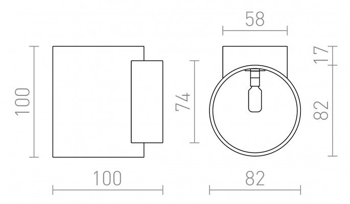 RED R12739 TUBA W nástěnná matná bílá 230V G9 33W - RED - DESIGN RENDL (obrázek 3)