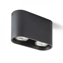 Obrázek pro produkt MANTOVA II stropní matná černá 230V GU10 2x35W - RED - DESIGN RENDL