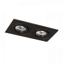 Obrázek pro produkt PASADENA GU10 SQ II zápustná černá 230V GU10 2x50W - RED - DESIGN RENDL