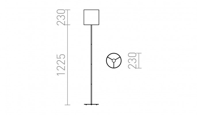 RED R12470 ETESIAN stojanová černá 230V E27 28W - RED - DESIGN RENDL (obrázek 6)