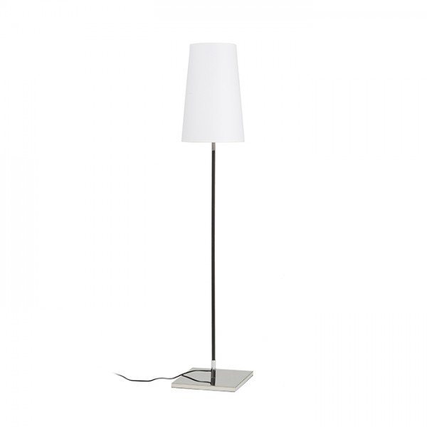 RED R12466 LULU stojanová bílé stínidlo/noha černá chrom 230V E27 28W - RED - DESIGN RENDL