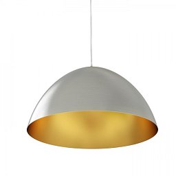 Obrázek pro produkt MERYLYN 48 závěsná česaný hliník/zlatý lak 230V E27 42W - RED - DESIGN RENDL
