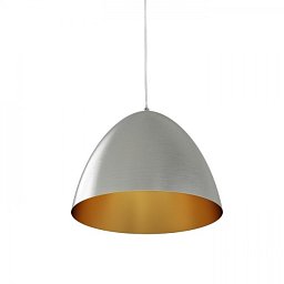 Obrázek pro produkt ///  MERYLYN 34 závěsná česaný hliník/zlatý lak 230V E27 28W - RED - DESIGN RENDL
