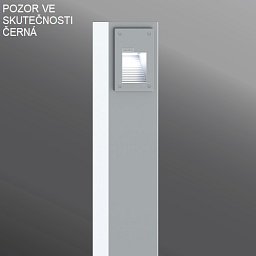 Obrázek pro produkt Venkovní stojací svítidlo RADO 1 BOLLARDS LED 4W 3000K 124lm IP65 černá RAL9011 - LIGMAN