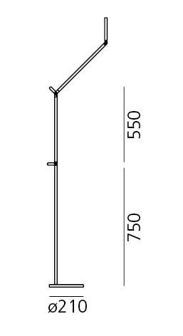 AR 1739010A Demetra Professional stolní lampa - 3000K - tělo lampy - antracit - ARTEMIDE (obrázek 7)