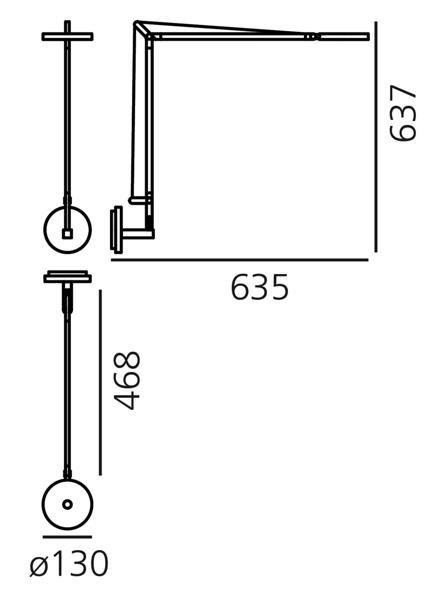AR 1739010A Demetra Professional stolní lampa - 3000K - tělo lampy - antracit - ARTEMIDE (obrázek 8)