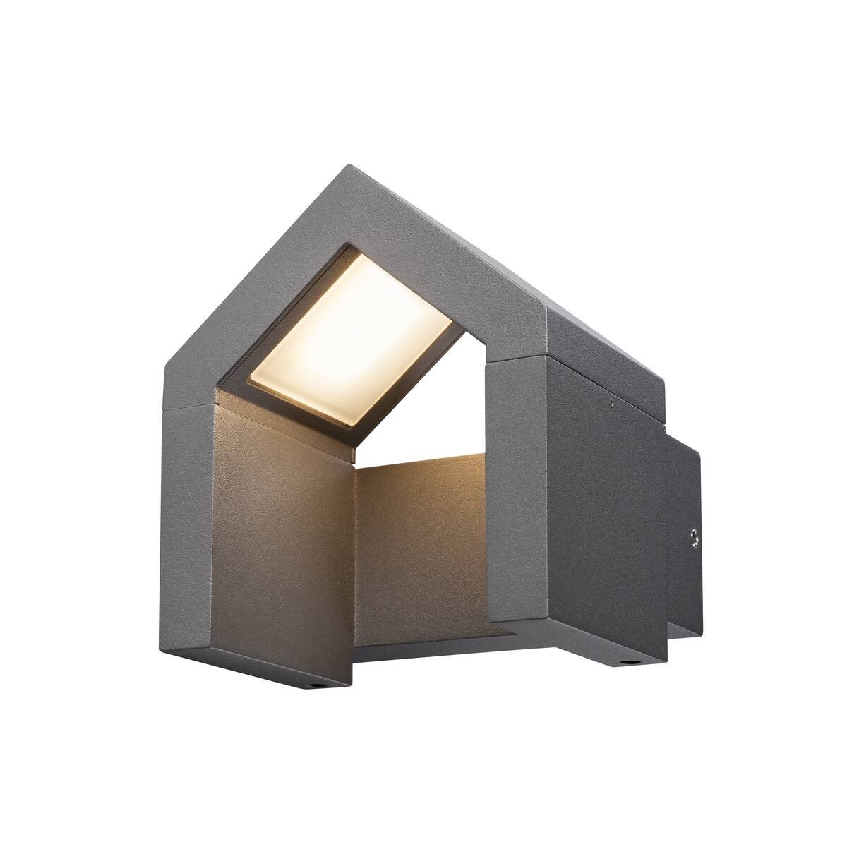 LA 1000797 BONA venkovní nástěnné svítidlo, LED, IP54, antracit, 3000K - BIG WHITE (SLV)