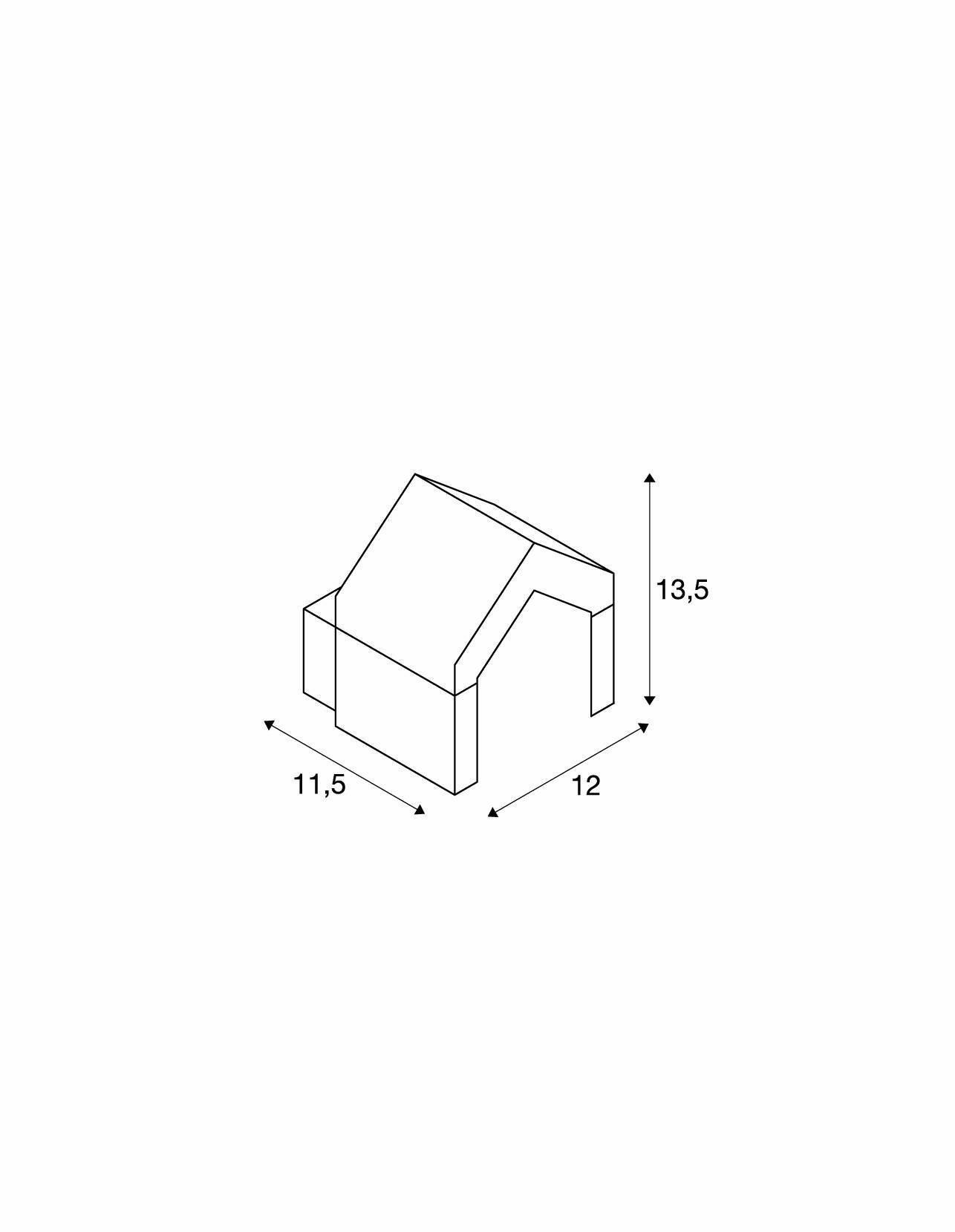 LA 1000797 BONA venkovní nástěnné svítidlo, LED, IP54, antracit, 3000K - BIG WHITE (SLV) (obrázek 7)