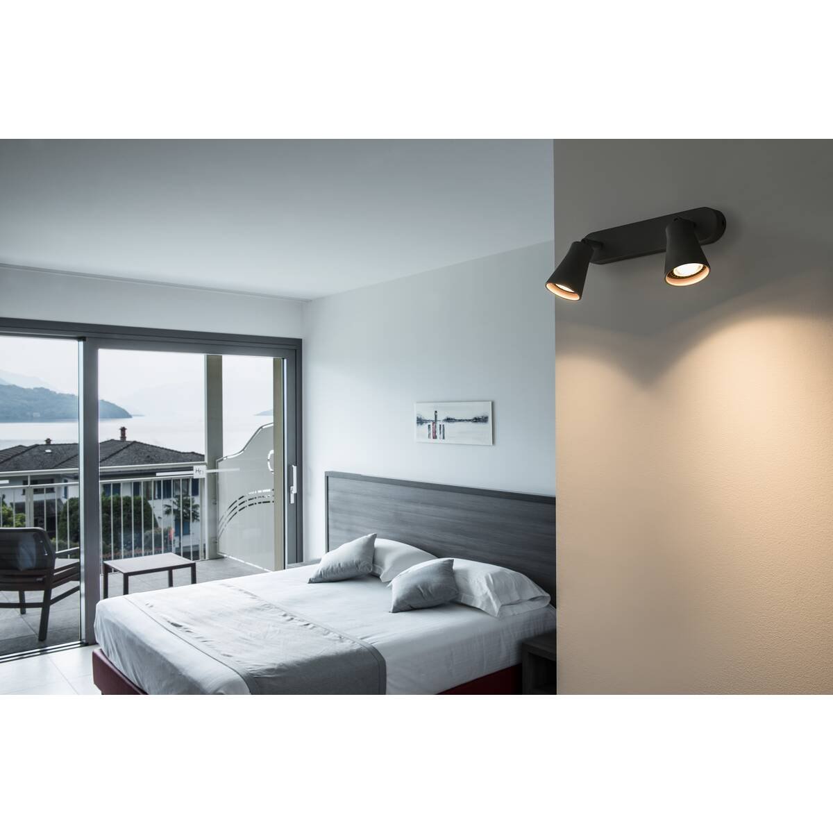 LA 1000889 AVO DOUBLE, nástěnné a stropní svítidlo, dvě žárovky, QPAR51, černé, max. 2x50W - BIG WHITE (SLV) (obrázek 3)