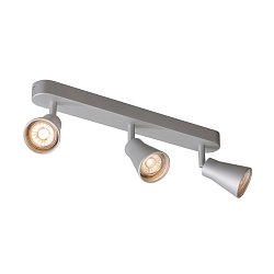 Obrázek pro produkt AVO TRIPLE, nástěnné a stropní svítidlo, tři žárovky, QPAR51, stříbrné šedé, max. 3x50W - BIG WHITE (SLV)