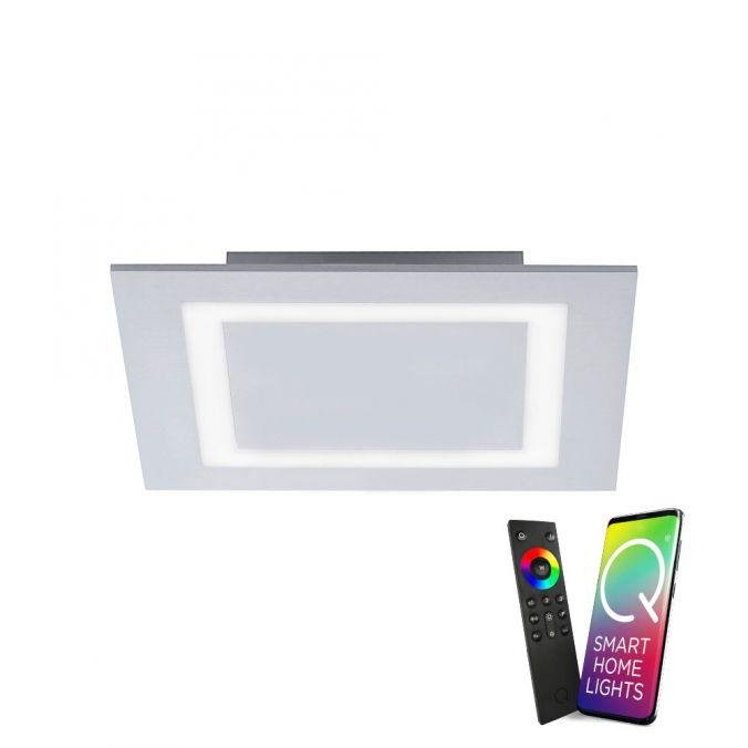 PN 8160-95 Stropní svítidlo Q-MIRAN LED Smart Home 19W 2150lm 30x30cm hliník RGB 2700-5000K - PAUL NEUHAUS
