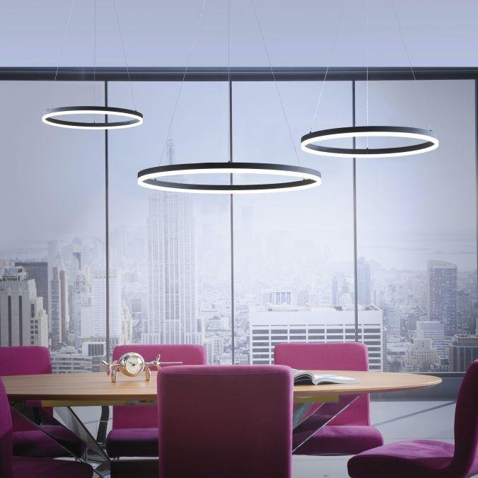 PN 2382-13 TITUS Závěsné svítidlo LED antracit 38W 4500lm 60cm 3000K - PAUL NEUHAUS (obrázek 2)