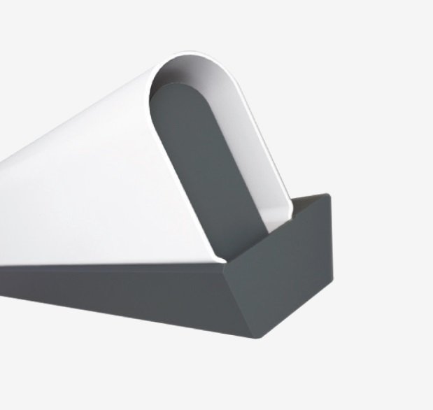 Levně LU AU3.L1.600.47 Nástěnné svítidlo AULA 600mm LED 20,9W 3000K 2405lm IP20 RAL 7012 čedičová šedá - LUCIS
