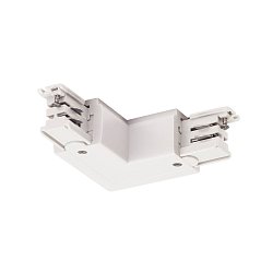 Obrázek pro produkt Spojka L pro 3fáz. přípojnici S-TRACK, země, verze L, dopravní bílá - BIG WHITE (SLV)