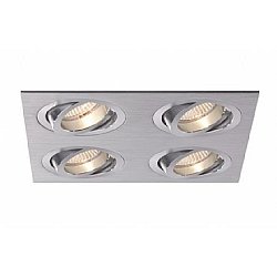 Obrázek pro produkt Vestavné svítidlo Aluminio Plata, kart.hliník 4x 7W LED 230V - BPM