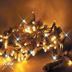Obrázek pro produkt DecoLED LED světelný řetěz - FLASH, 5m, teple bílá, 60 diod