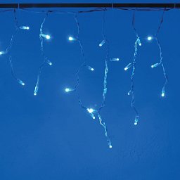 Obrázek pro produkt DECOLED LED světelné krápníky, 3x0,5 m, modrá, 114 diod, IP44 
