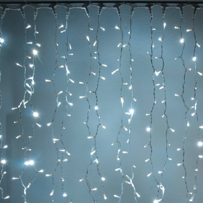 Levně DLED CLN0101 DecoLED LED světelný závěs - 1x1,5m, studená bílá, 150 diod