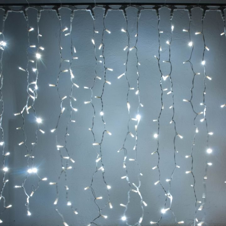 Levně DLED CLN0105 LED světelná záclona - 1x5m, ledově bílá, 500 diod