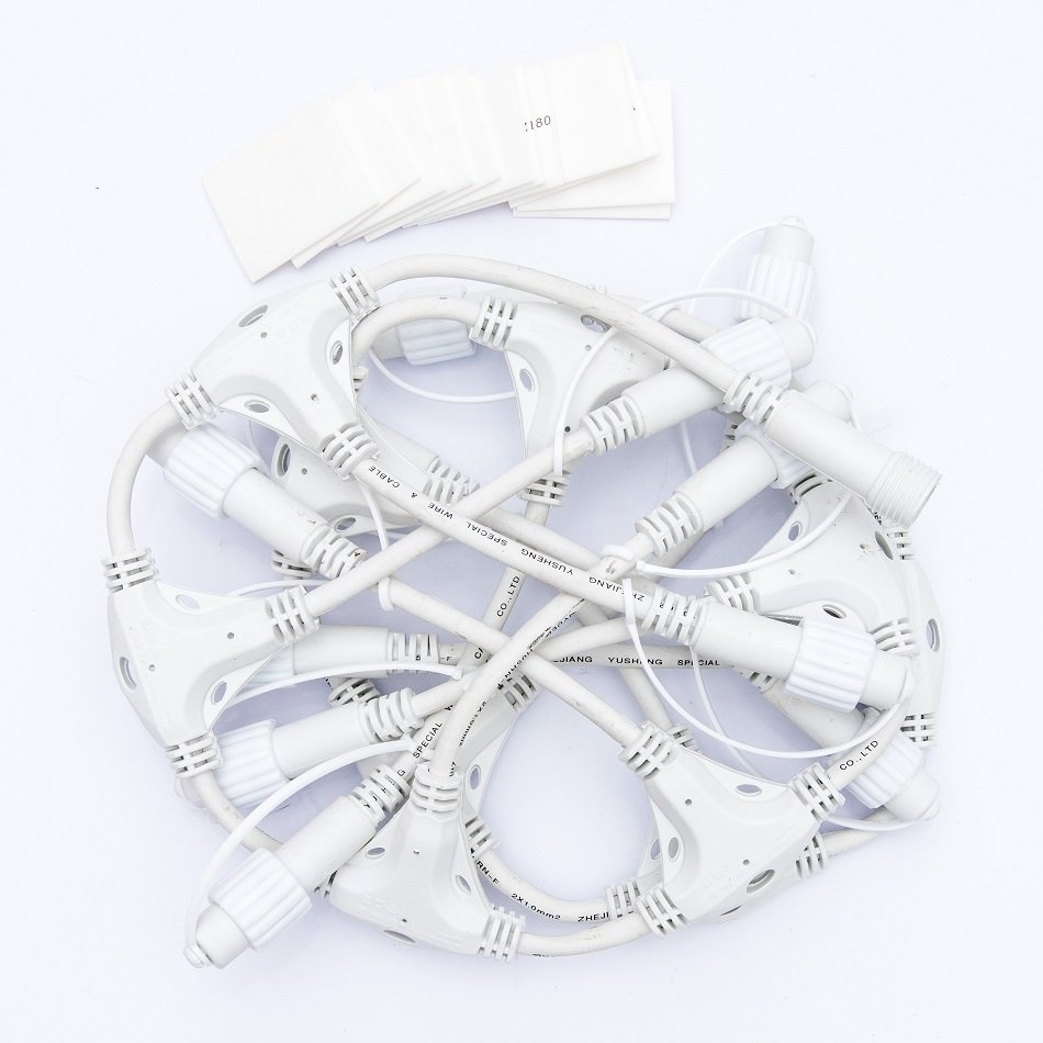 DLED EF011T DECOLED T rozbočovač, 11 výstupů, bílý, IP44