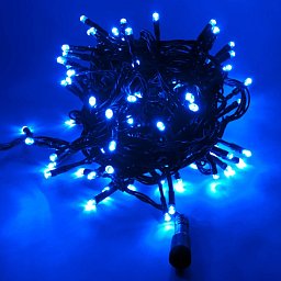 DecoLED LED osvětlení vánoční venkovní - 4 m, 32 modrých diod Obrázek pro produkt DecoLED LED osvětlení vánoční venkovní - 4 m, 32 modrých diod