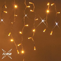 Obrázek pro produkt DecoLED LED světelné krápníky - FLASH, 3x1m, teple bílá, 174 diod