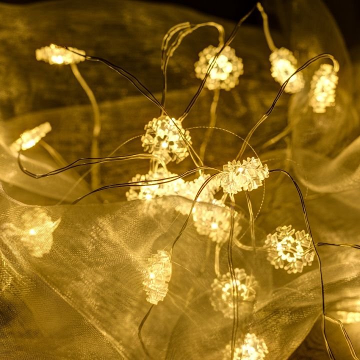 DLED BL24W DecoLED LED světelný řetěz na baterie - s vločkami, 20 diod, 2,3 m