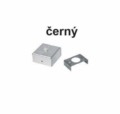 Levně ARCHI SPPKB3075/BL Transparentní přívod 2m se stropním boxem, hranatý, černý (3x0,75mm) - ARCHILIGHT