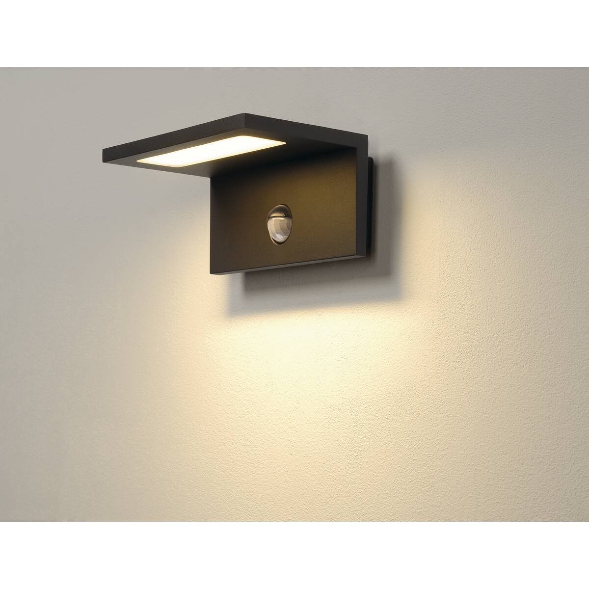 LA 1001969 LED SENSOR WL, LED venkovní nástěnné nástavbové svítidlo, IP44, ANTRACIT, 3000K - BIG WHITE (SLV) (obrázek 4)
